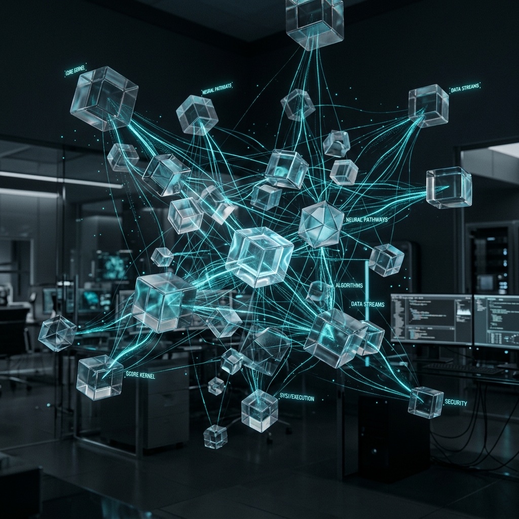 Abstract rendering of Modun Operating System core